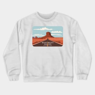 Monument Valley National Park Travel Sticker Crewneck Sweatshirt